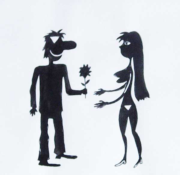 Мужчины и женщины на картинках. Автор карикатуры Александр Петров.