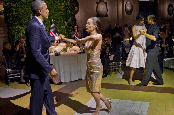 Барак Обама исполняет аргентинское танго