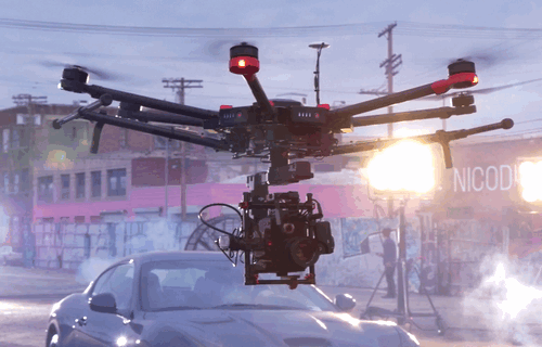 Самый большой дрон для съемок с воздуха в Голливуде (видео)